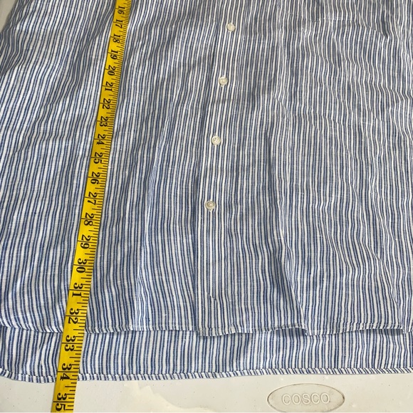 *Culwell & Son Dallas Large 100%Linen Button Down Single Stitch- F - Picture 5 of 6